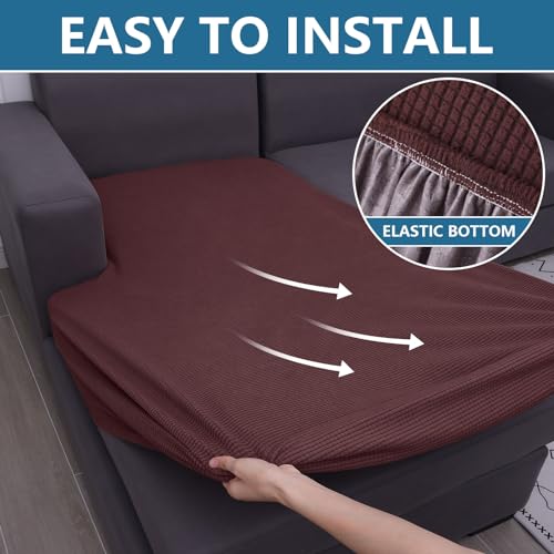Waterproof Sectional Couch Covers (Chocolate / Chaise)