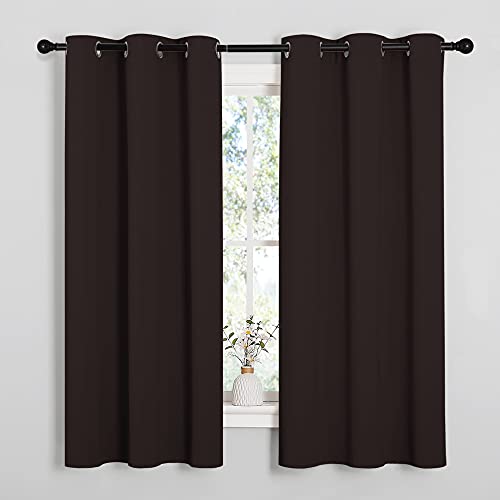 Room Darkening Curtains (Toffee Brown / 34"W x 54"L (Pack of 2))