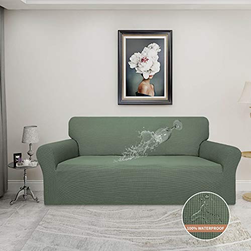 100% Waterproof Couch Cover (Grayish Green / Sofa)