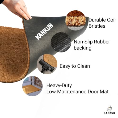 Coco Coir Door Mat with Heavy Duty Backing (Lavender Floral)
