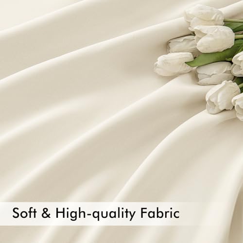 Birch Back Tab Blackout Curtains 52x108 Inch Long 2 Panels Set (Birch / 52"W x 108"L (Pack of 2))