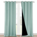 100% Blackout Blinds (Aqua Blue / 46"W x 96"L (Pack of 2))