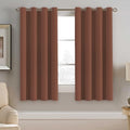 Blackout Curtain for Bedroom Thermal Insulated Window Treatment Curtain Extra Long 63 inch Length Energy Saving Solid Grommet Top Blackout Drape (52"W x 63"L (Pack of 1) / Washed Spice)