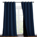 100% Blackout Blinds (Navy / 55"W x 96"L (Pack of 2))