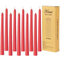 0.87×10 Inch Red Taper Candles (Red)