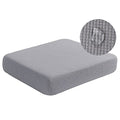 Water Resistant Spandex Couch Cushion Covers (Large / Light Gray)