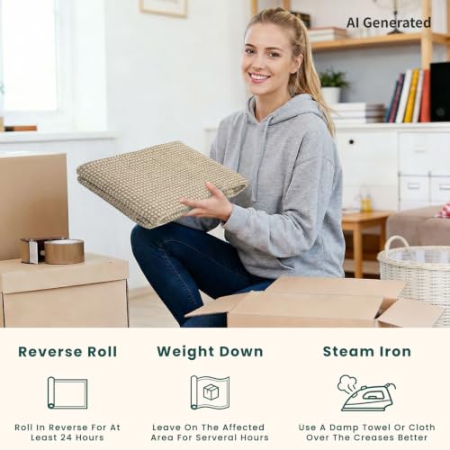 Runners for Hallways 2x6 ft Washable Kitchen Runner Non Slip Rubber Backed Hall Runners Cotton Entryway Runner Rugs for Indoor Backdoor Bedroom Kitchen (Ivory Beige / 2' x 6' (Runner))