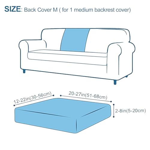 Printed Couch Cushion Covers (Green / Backrest Medium)