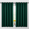Room Darkening Curtains 62x63 inch Length Dark Green (Dark Green / 62"W x 63"L (Pack of 2))