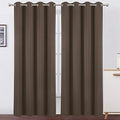 Chocolate Brown Thermal Blackout Curtains (Chocolate Brown / 52"W x 108"L (Pack of 2))