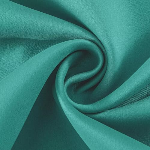 Blackout Curtains 54 Inch Length 2 Panels Set (Peacock Blue / 52"W x 54"L (Pack of 2))
