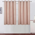 Blackout Curtains 66 x 54 Inch Long Blush Curtains Set of 2 Panels Room Darkening Curtains for Bedroom and Living Room (Blush / 66"W x 54"L (Pack of 2))