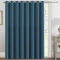 Blackout Patio Curtains 100 x 96 Inches for Sliding Door Extral Wide Blackout Curtain Panels Thermal Insulated Room Divider (100"W x 96"L (Pack of 1) / Dark Teal)
