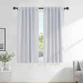 60% Light Blocking Curtains 63 inch Long (Greyish White / 42"W x 63"L (Pack of 2))