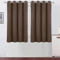 Blackout Curtains 66 x 54 Inch Long Chocolate Curtains Set of 2 Panels Room Darkening Curtains for Bedroom and Living Room (Chocolate Brown / 66"W x 54"L (Pack of 2))