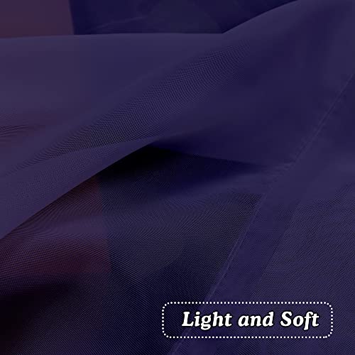 Purple Kitchen Sheer Curtains 36 inches Long (Purple / 42"W x 36"L (Pack of 2))