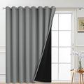 Dove Grey Blackout Patio Door Curtain Panels W100 x L84 (100"W x 84"L (Pack of 1) / Dove Grey)