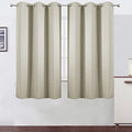 Light Beige Thermal Blackout Curtains (Light Beige / 38"W x 63"L (Pack of 2))