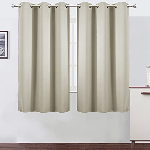 Light Beige Thermal Blackout Curtains (Light Beige / 38"W x 63"L (Pack of 2))