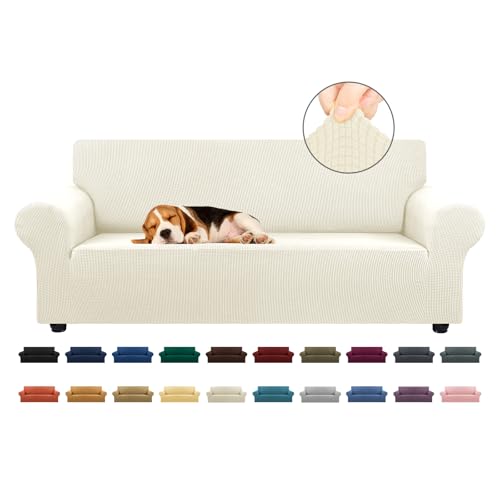 Stretch Couch Covers for Sofa (Beige / Large)