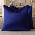Royal Blue Velvet Throw Pillow Covers 20x20 Pack of 2 (Royal Blue / 20" x 20" (Pack of 2))