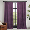 Purple Velvet Blackout Curtains 84 inches for Bedroom Living Room (Purple / 52"W x 84"L (Pack of 2))