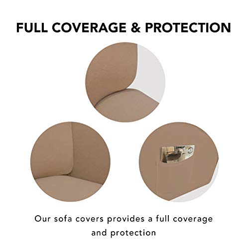Stretch Couch Covers for Sofa Large Sofa Slipcovers Camel (Large Sofa / Camel)
