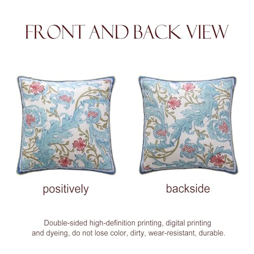 Designer Vintage Linen Throw Pillow Cover (18" x 18" (Pack of 1) / Fromm a)