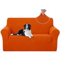 Loveseat Cover Stretch Couch Cover Sofa Slipcover (Orange / Loveseat)