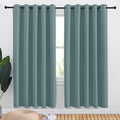 Greyish Blue Blackout Draperies Curtains for Kids Room (Greyish Blue / 70"W x 72"L (Pack of 2))