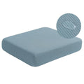 Water Repellent Sofa Seat Slipcovers Stretch Cushion Covers (Large / Dusty Blue)