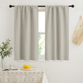 54 inch Curtains for Living Room Bedroom (Natural / 42"W x 54"L (Pack of 2))