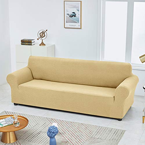 Stretch Couch Cover Slipcovers (Champagne / Large（78"-94"）)