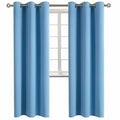 Sky Blue Room Darkening Curtains 84 Inch for Living Room (Sky Blue / 42"W x 84"L (Pack of 2))