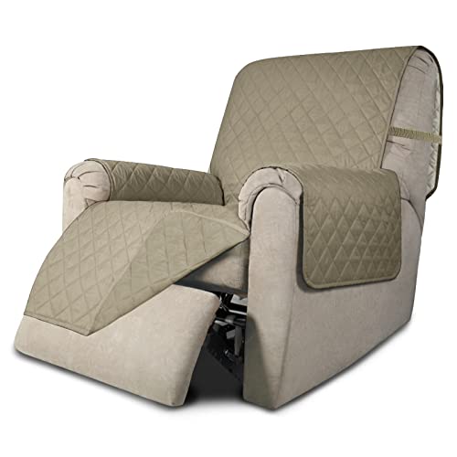 Reversible Couch Cover (Beige/Beige / Medium Recliner)