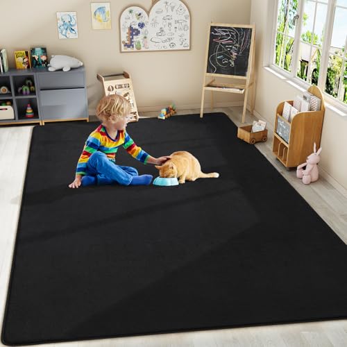 Large Area Rugs for Bedroom Living Room (6' x 9' (Rectangular) / Black)
