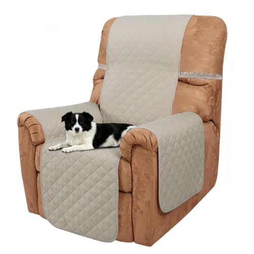 Reversible Recliner Chair Covers (Beige/Beige / 28'' Recliner)