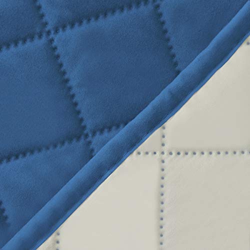 Reversible Couch Cover (Blue/Ivory / Small Chair)