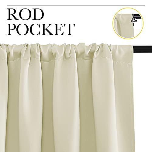 RV Blackout Curtains for Camper Windows (Beige / 29"W x 40"L (Pack of 2))