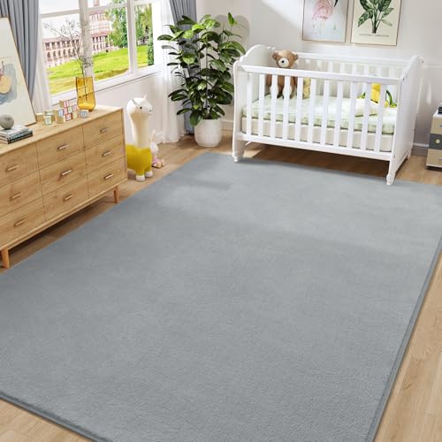 Large Modern Area Rugs for Bedroom Living Room (6' x 9' (Rectangular) / Grey)