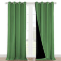 100% Blackout Curtains for Windows (Forest Green / 52"W x 108"L (Pack of 2))