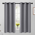 Grey Room Darkening Curtains 42x63 inch Gray Grommet (Grey / 42"W x 63"L (Pack of 2))