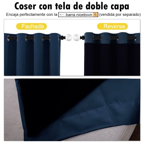 Full Shade Curtain Panels (Navy / 42"W x 72"L (Pack of 2))