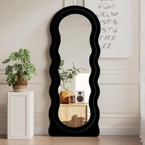Full Length Mirror (Black / 63"L x 24"W)