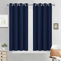 Room Darkening Curtains 52x45 inch Length Navy Blue (Navy Blue / 52"W x 45"L (Pack of 2))