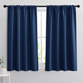 54 inch Blackout Curtains for Living Room Bedroom (Navy Blue / 42"W x 54"L (Pack of 2))