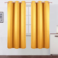 Yellow Thermal Blackout Curtains (Yellow / 42"W x 72"L (Pack of 2))
