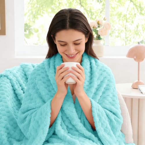 Aqua Twin Blanket for Couch (Aqua / Twin(60"x80"))