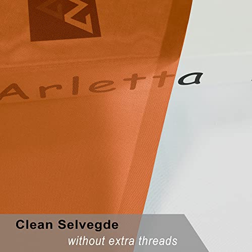 Sheer Orange Curtains (Orange / 42"W x 84"L (Pack of 2))