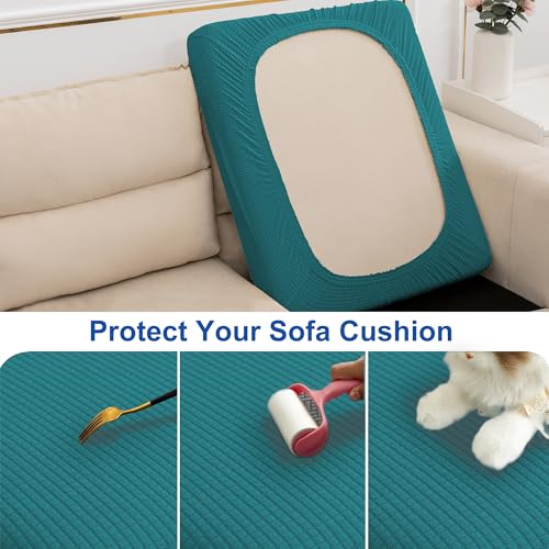 Water Repellent Sofa Cushion Covers (Large / Dark Teal)
